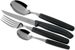 Victorinox SwissClassic 6.7233.24, 24-piece Cutlery Set, Black