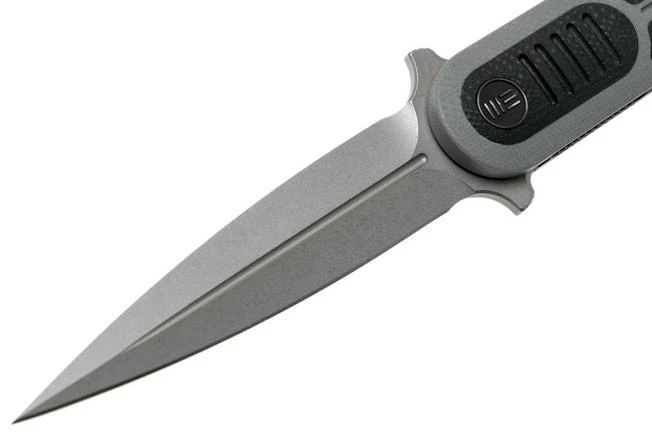 We Knife Angst 2002B Grey & Black G10 Pocket Knife, Justin Lundquist Design 5 We Knife Angst 2002B Grey & Black G10 Pocket Knife, Justin Lundquist Design - Image 3