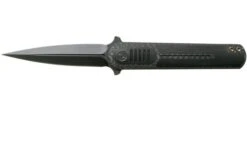 We Knife Angst 2002C Carbon Fibre, Black G10 Pocket Knife, Justin Lundquist Design