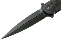 We Knife Angst 2002C Carbon Fibre, Black G10 Pocket Knife, Justin Lundquist Design -Knife Hub Shop WK2002C 03 we knife