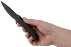 WE Knife Scoppio 923D Black, Blackwashed Pocket Knife, Toni Tietzel Design -Knife Hub Shop WK923D 08 we knife