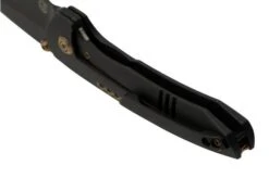 WE Knife Trogon WE22002B-2 Black Titanium, Black Stonewashed CPM 20CV Pocket Knife -Knife Hub Shop WKWE22002B 2 04 weknife