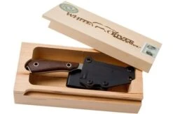 White River Knives M1 Natural Burlap Micarta Fixed Knife, Kydex Sheath -Knife Hub Shop WRCPR BNA 08 white river knives
