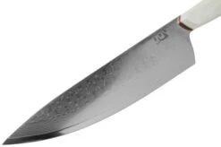 Xin Cutlery XinCore XC127 White G10, Red Liners, Damascus, Chef's Knife 21.5 Cm -Knife Hub Shop XC127 03 xin cutlery