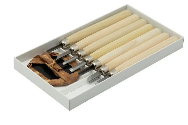 Yoshiharu L-7 Maruichi Japanese Wood Carving Knives, Set Of 7 With Baren 4 Yoshiharu L-7 Maruichi Japanese Wood Carving Knives, Set Of 7 With Baren - Image 2