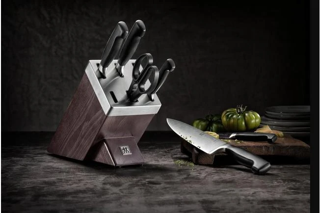 Zwilling J.A. Henckels Four Star SharpBlock 35145-007, 7-piece Knife Block Black Ash Wood 10 Zwilling J.A. Henckels Four Star SharpBlock 35145-007, 7-piece Knife Block Black Ash Wood - Image 8